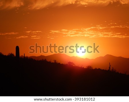 Soul on Fire Sunset
Tucson Mountain Park, Arizona