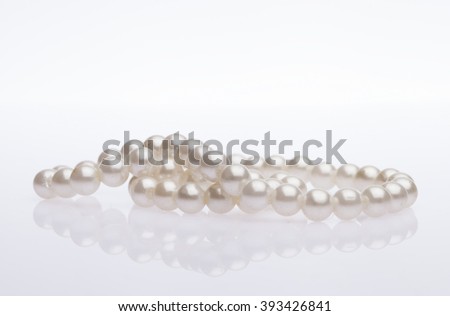 pearl beads Royalty-Free Stock Photo #393426841