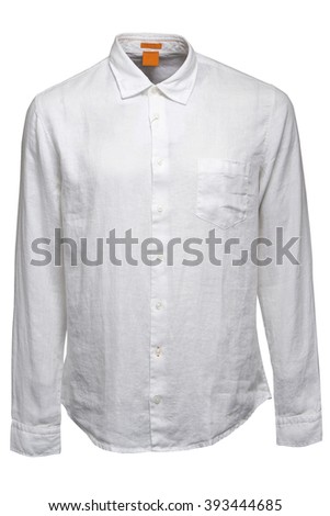 White linen male shirt