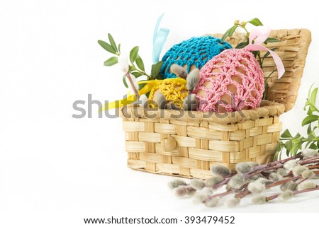 Easter. Easter decoration on white background
