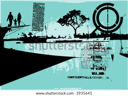 vector grungy background-click to my gallery for this type of illustrations