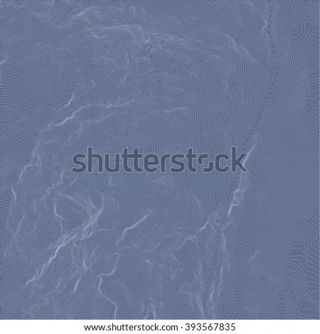 topography on blue background