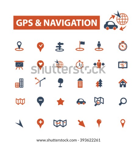 gps navigation icons

