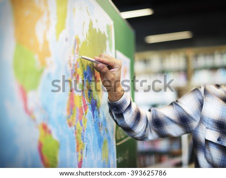 Geography Worldwide Explorer Continent Country Concept Royalty-Free Stock Photo #393625786
