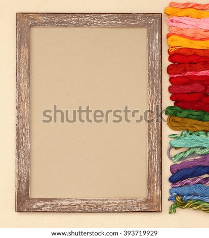Tools for home work on a wooden background.