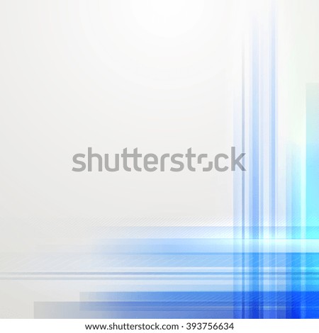 Abstract blue lines on a light background.