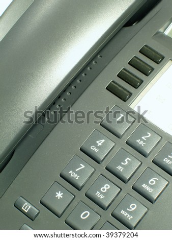 Close up on the office phone pads