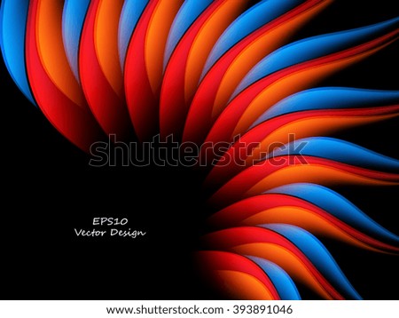 abstract bright vector background with copy space. Eps10