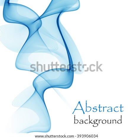 Abstract blue background with wave