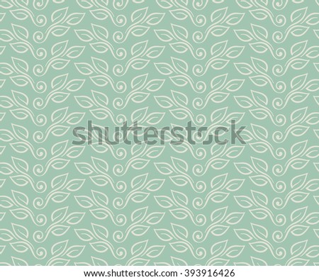 Vintage floral leaf seamless pattern.