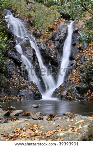 Grayson Highlands State Park, Virginia, Autumn Cabin Creek Falls Vertical
