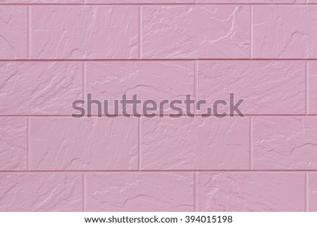 pink concrete brick wall pattern texture for background.