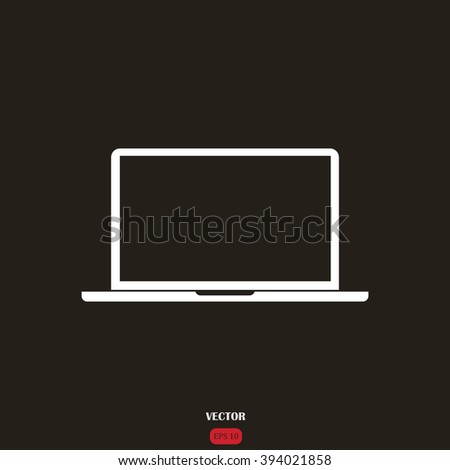 Laptop Icon Vector.