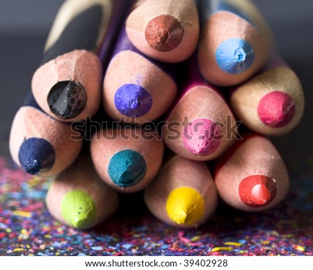 pencils closeup