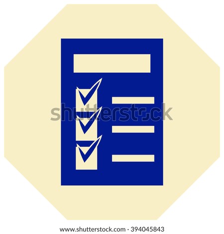 checklist icon - vector