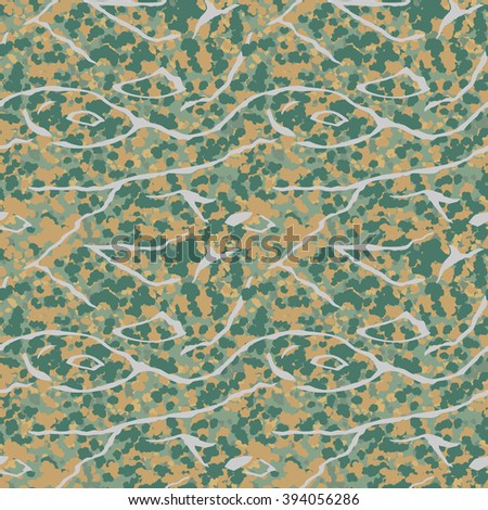 Insect Forest Camouflage 2.
Seamless pattern.