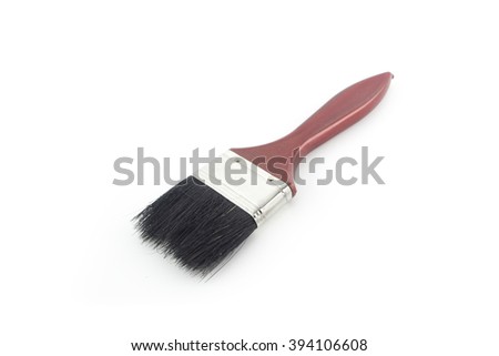 new paint brush isolated on a white background