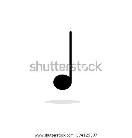 Musical eighth note vector art