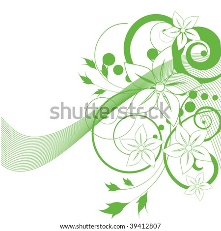 Abstract flowers background with place for your tex