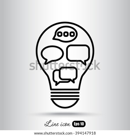 Line icon-   idea concept