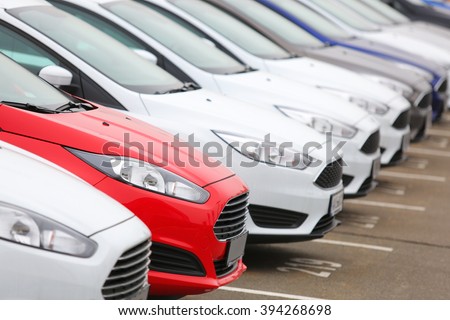 new cars Royalty-Free Stock Photo #394268698