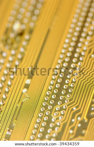 Detail of a electronic circuit board