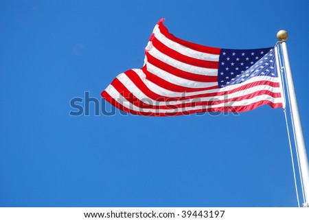An America flag background