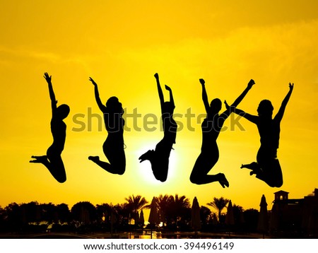 Dance the Night Away Jumping over Sunset 