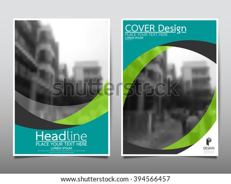 Annual report brochure flyer design template vector, Leaflet cover presentation abstract curve background, layout in A4 size