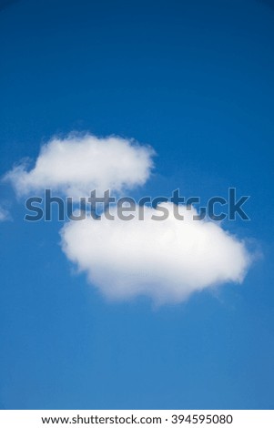 Blue sky and white clouds, background