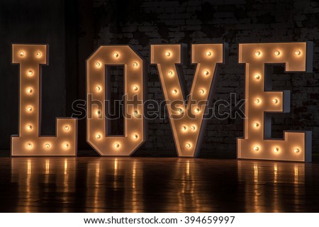 The word love, Valentine Day Royalty-Free Stock Photo #394659997