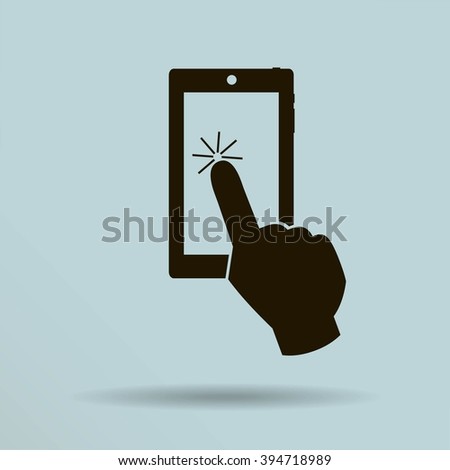 Vector touch screen smartphone icon