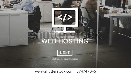 Web Hosting Server Website User System Concept