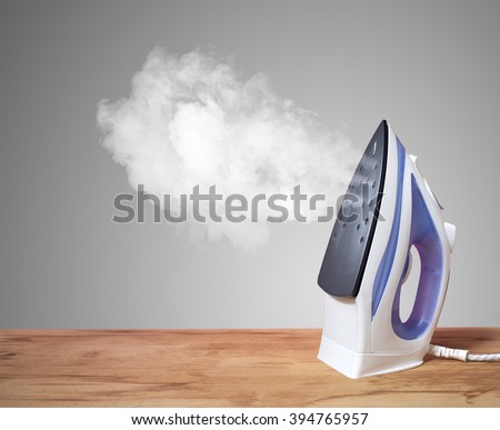 hot vertical new iron throws cloud Royalty-Free Stock Photo #394765957