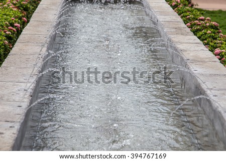 fountain from colonial garden