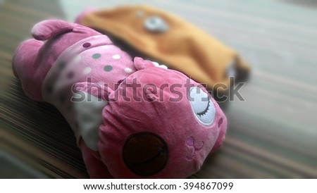 sleeping doll,pink doll, cartoons