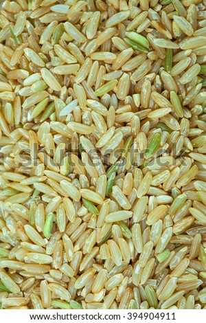 brown rice cereal close up background
