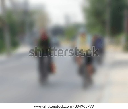 ride bicycle Picture blur,Picture blur