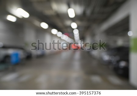Car park background blur