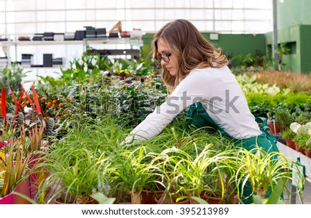 Young Florist At Work