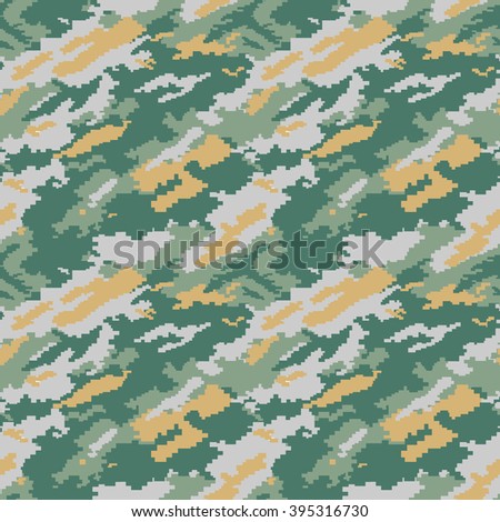 Mixed Forest Digital Camouflage.
Seamless pattern.