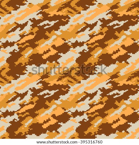 Desert Digital Camouflage.
Seamless pattern.
