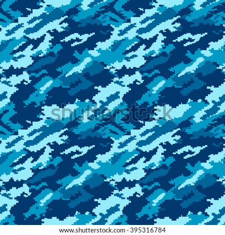 Hybrid Type Of Digital Camouflage.
Seamless pattern.