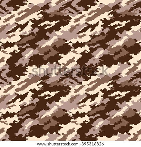 Desert Town Digital Camouflage.
Seamless Pattern.
