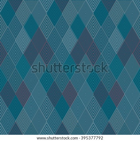 Geometric triangle pattern, background vector repeatable pattern with rhombus, squares shapes can be used for wallpaper, cover fills, web page background, surface textures. Vector linen texture.