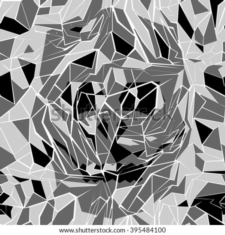 Skull Camouflage. Second Version Of Urban Environment.
Seamless pattern.