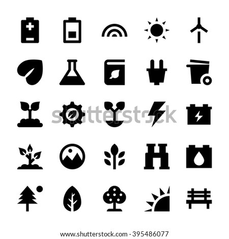 Nature and Ecology Vector Icons 3