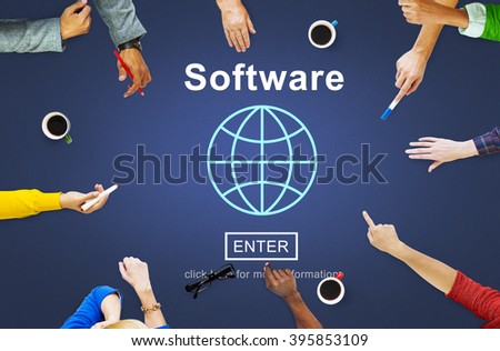 Software Computer Digital Data Homepage Concept