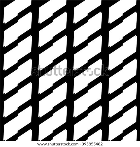 Abstract seamless geometric monochrome pattern. Vector floor texture background
