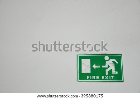 dirty fire exit label 